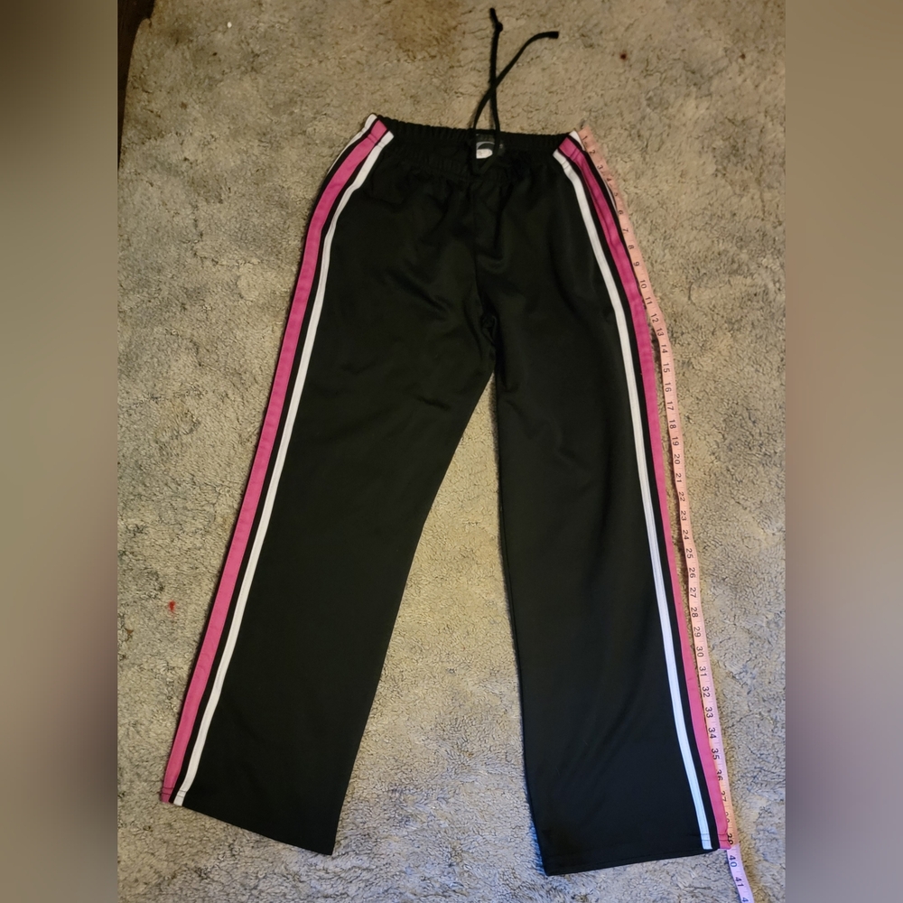 💜4/$20💜Women's Black Joggers with Pink Stripes